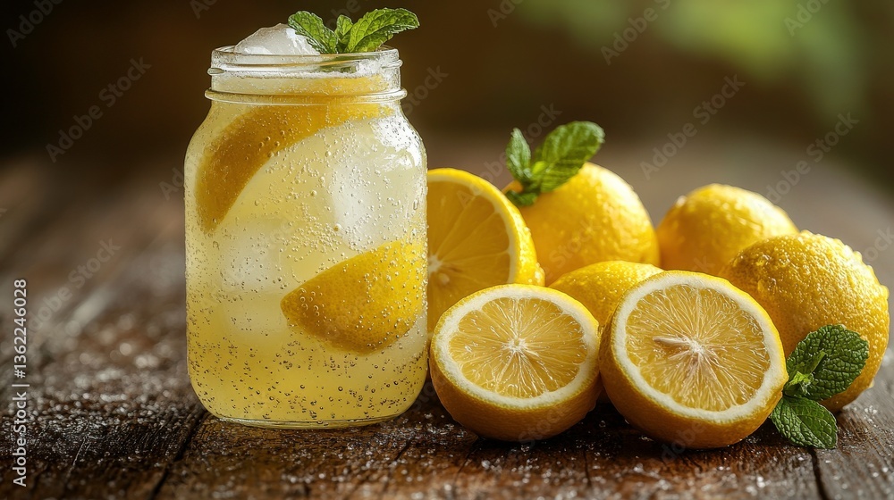 Sun-Kissed Citrus: Refreshing Orange and Mint Beverage Sun-Kissed Citrus: Refreshing Orange and Mint Beverage
