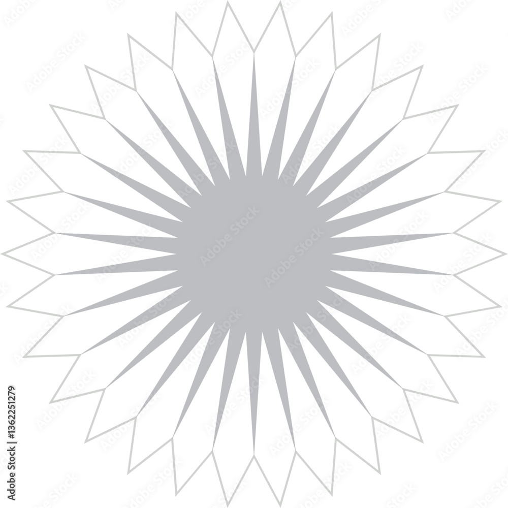 Geometric Starburst Design Geometric Starburst Design