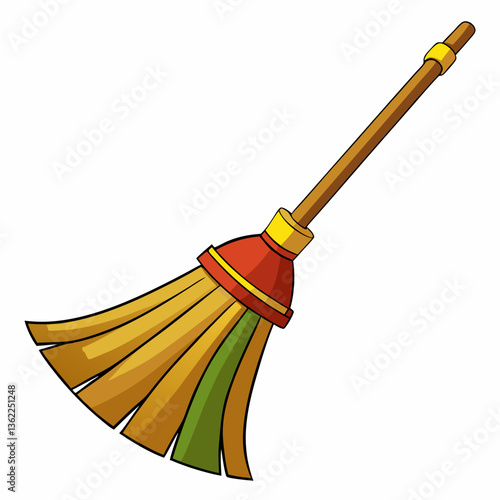 "Broom Vector Graphic Design File - High-Quality Vector Artwork"