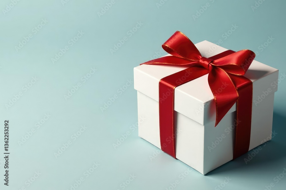 Elegant red ribbon tied gift boxes, gold accents, present, pattern design, stylish Elegant red ribbon tied gift boxes, gold accents, present, pattern design, stylish