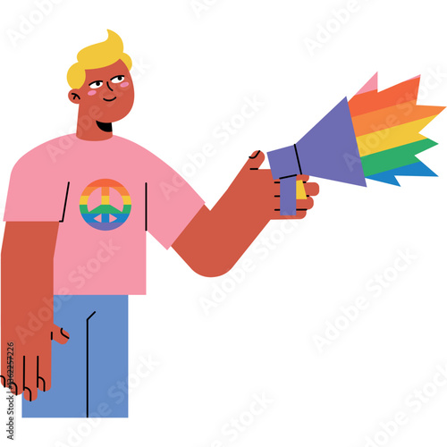 Pride People Man Characters Illustration