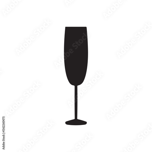 wine glass isolated on white