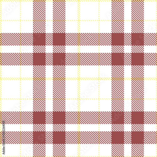 Modern Bright White Seamless Tartan Textile Design Variant 1477
