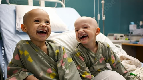 hopeful kids with cancer surrounded by care