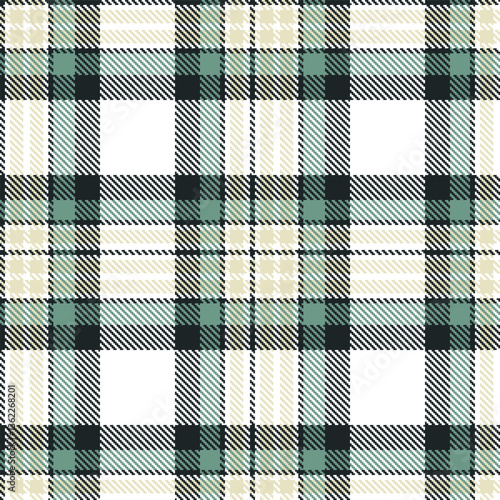 Modern Seamless Tartan in Bright White tones Textile Design Variant 1494