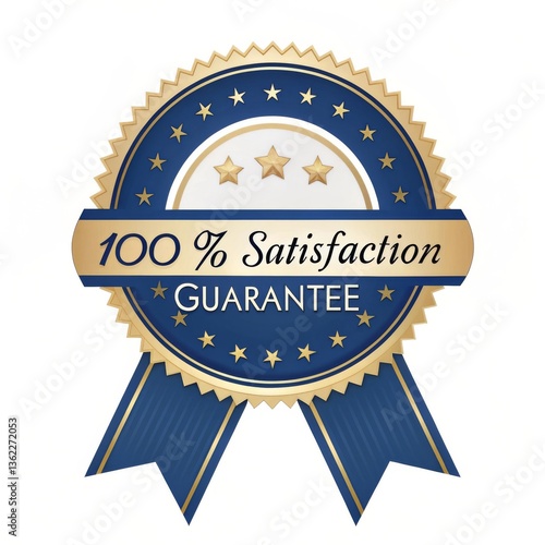 a modern 100 satisfaction guarantee badge