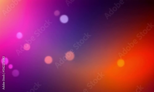 Abstract Blurred Background Pink, Purple, Orange, Bokeh Lights