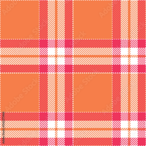 Modern Light White Seamless Tartan Textile Design Variant 1523