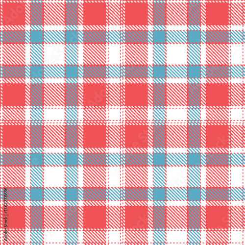 Wallpaper Mural Iridescent Grapefruit and Dusty White Seamless Tartan Textile Design Torontodigital.ca