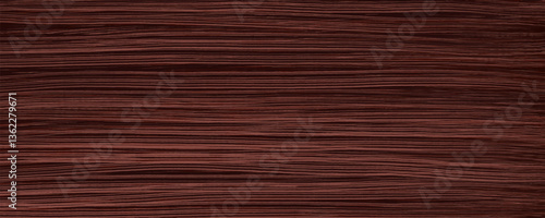 Mahogany wood texture with horizontal veins. Vector red wood background. Lining boards wall. Dried planks. Painted wood. Swatch for laminate