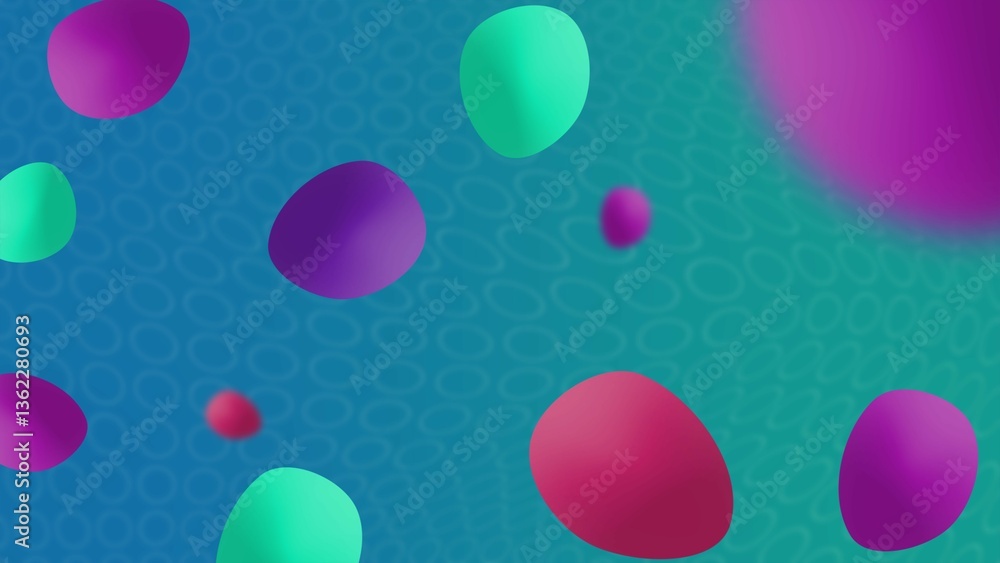 Abstract Colorful Gradient Shapes Floating Teal Background Design Art Abstract Colorful Gradient Shapes Floating Teal Background Design Art