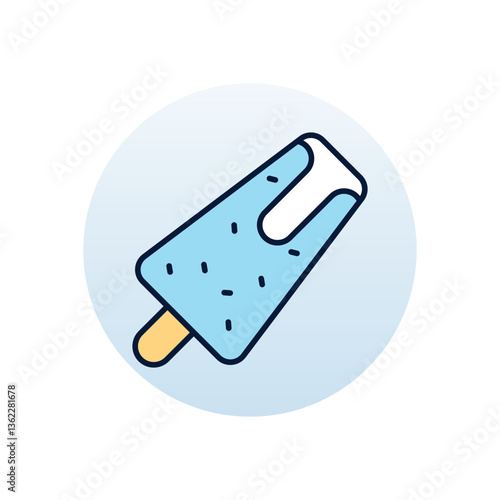 Malai kulfi Vector icon