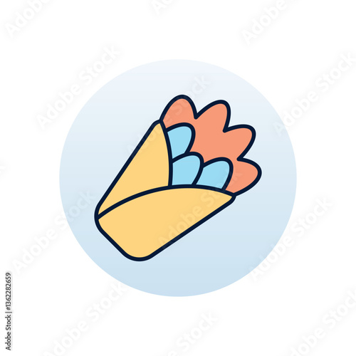 Shawarma Vector icon