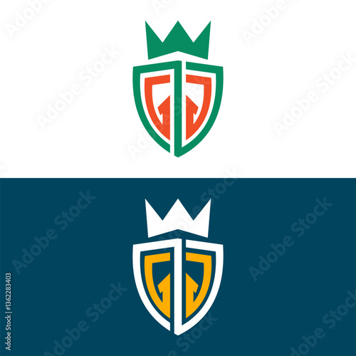 GG letter logo design set