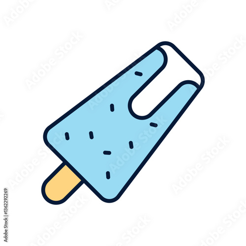Malai kulfi Vector icon
