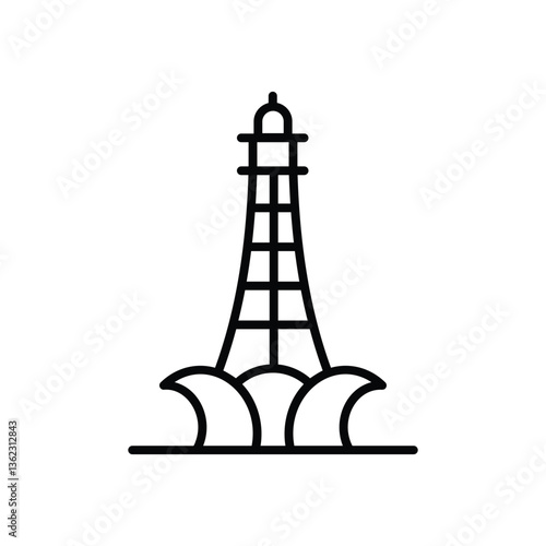 Wallpaper Mural Pakistan tower Vector icon Torontodigital.ca