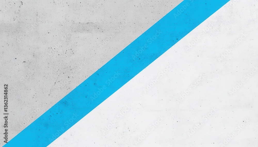 Fototapeta premium Abstract Diagonal Blue Line on Grey and White Textured Background