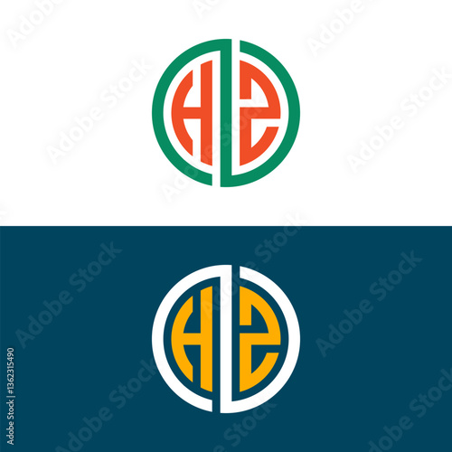 Free Download HZ ZH letter logo design - GFXLoad
