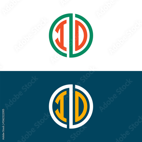 IO OI letter logo design