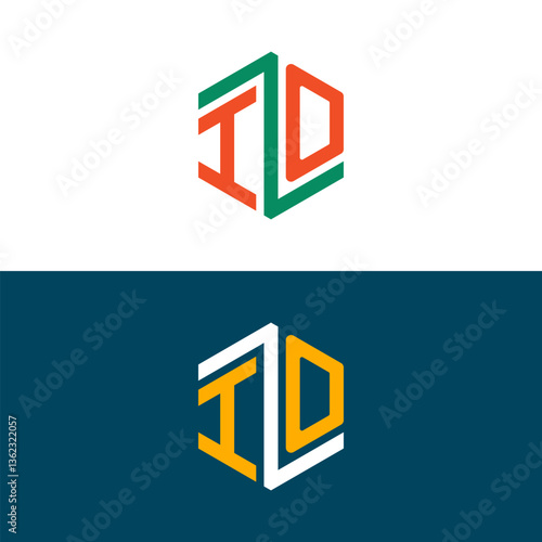 IO OI letter logo design