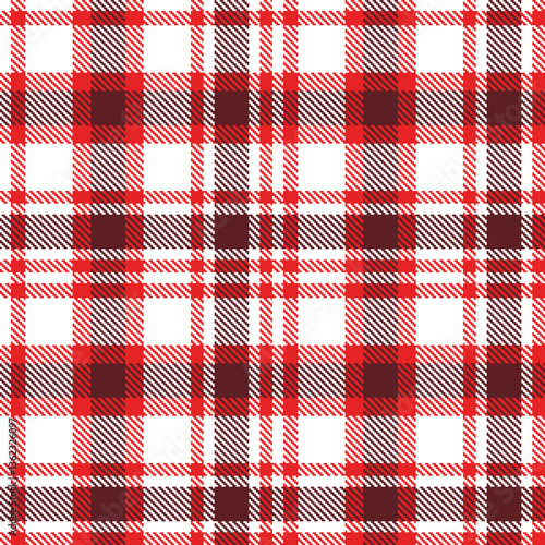 Modern Pale White Seamless Tartan Textile Design Variant 1766