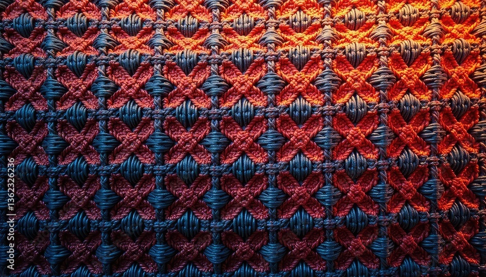 Intricate woven fabric, repeating geometric design, craft, repeat, graphic Intricate woven fabric, repeating geometric design, craft, repeat, graphic