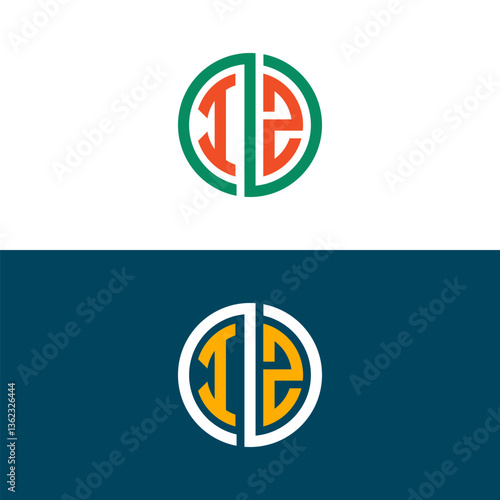 IZ ZI letter logo design Free Download IZ ZI letter logo design - GFXLoad