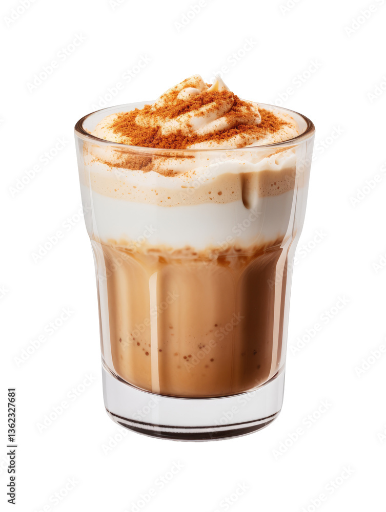 Dalgona Coffee Delight on transparent background Dalgona Coffee Delight on transparent background