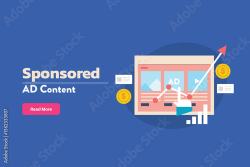 Sponsored AD content, Advertising content with higher conversion rate, Ad content sending traffic to website, Sponsored content on ad network.