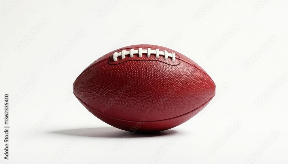 American football perfectly centered on pure white backdrop , studio, oval, photography American football perfectly centered on pure white backdrop , studio, oval, photography