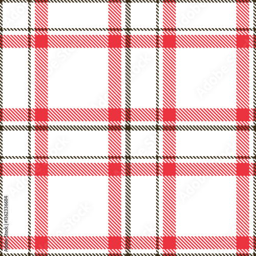 Modern Seamless Tartan in Pale White tones Textile Design Variant 1829