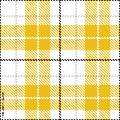 Modern Soft White Seamless Tartan Textile Design Variant 1848