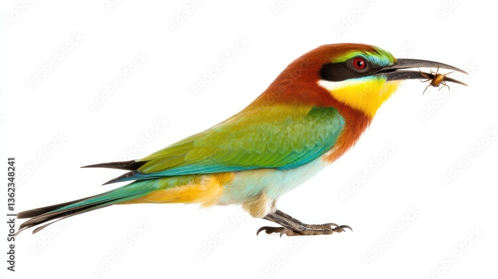 Fototapeta premium Bee eater bird closeup photograph
