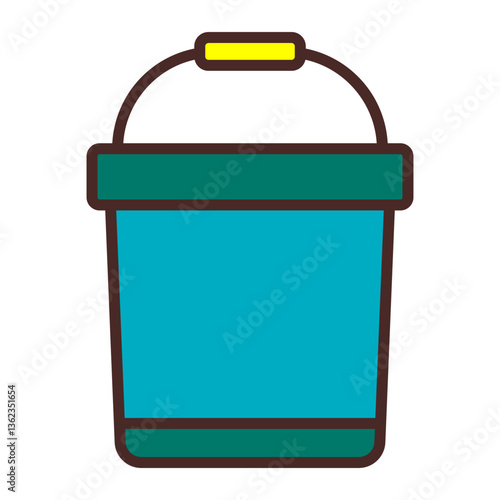 Bucket Vector Icon Design
