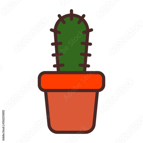 Cactus Vector Icon Design