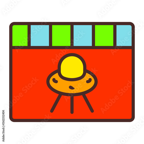 Sci Fi Vector Icon Design