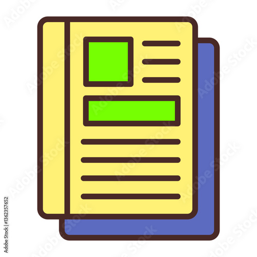 Magazine Vector Icon Design