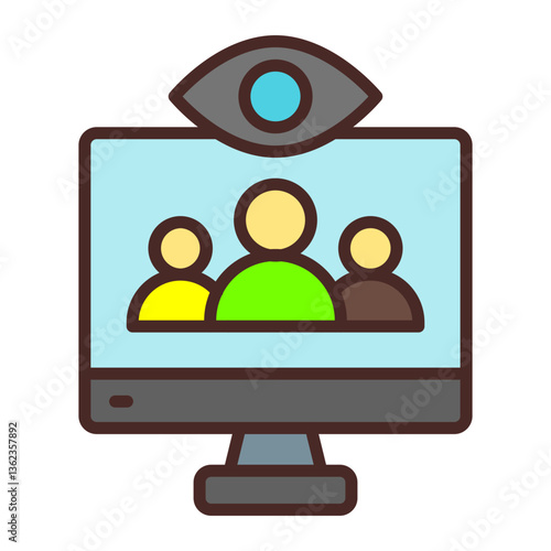 Viewers Vector Icon Design
