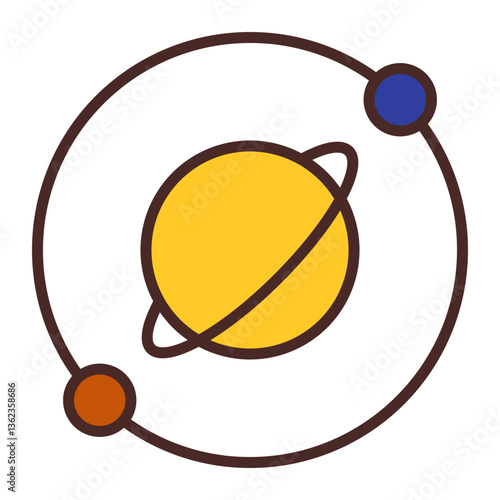 Orbit Vector Icon Design