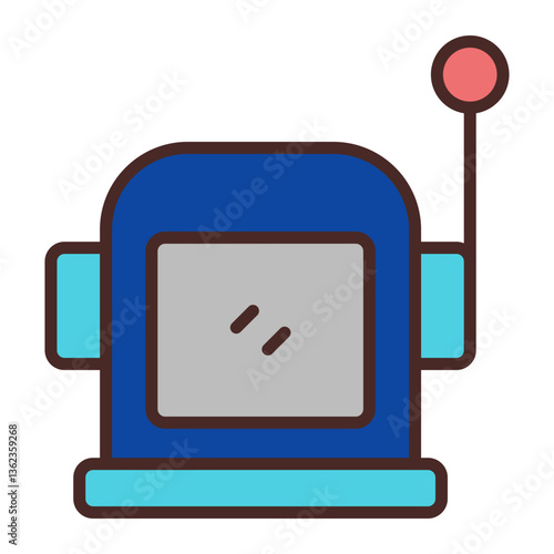 Astronaut Helmet Vector Icon Design