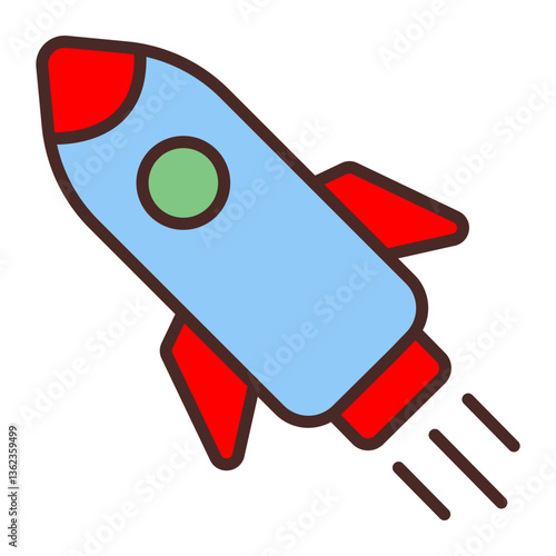 Rocket Vector Icon Design