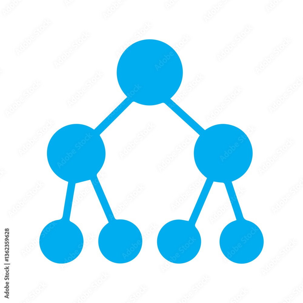 Binary chart colored icon