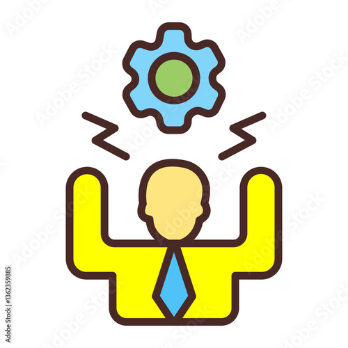 Overwork Vector Icon Design