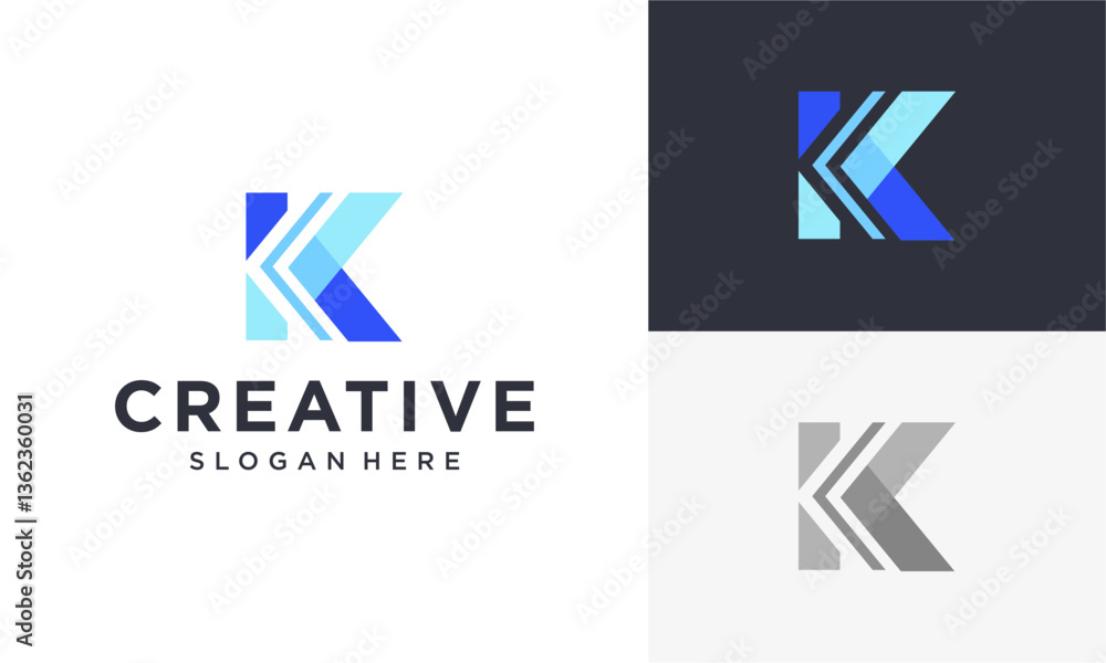 initial k vector logo initial k vector logo