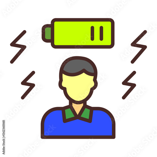 Tired Vector Icon Design