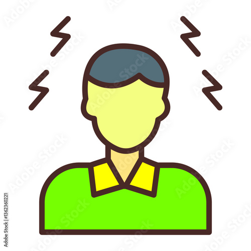 Headache Vector Icon Design