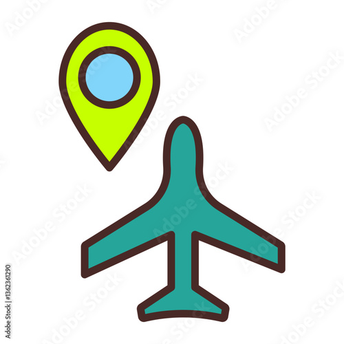 Sharp Bend Vector Icon Design