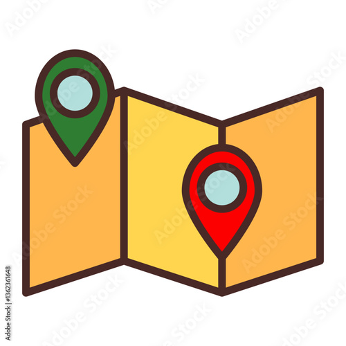 Nearby Destinations Vector Icon Design