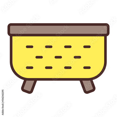 Tub Vector Icon Design
