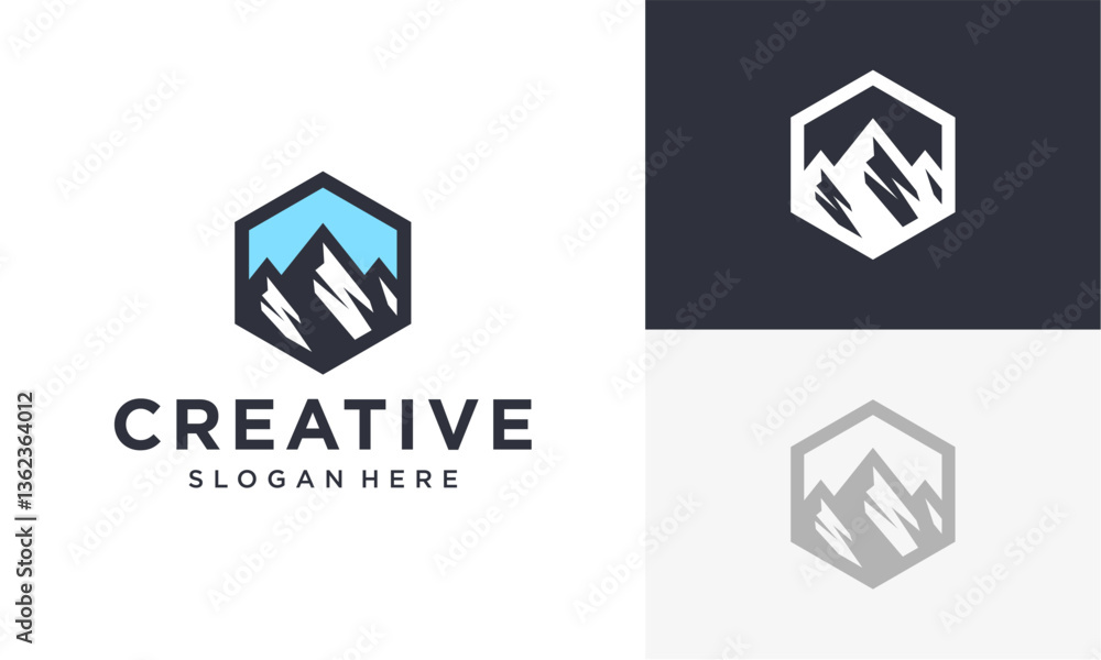 mountains vector logo mountains vector logo